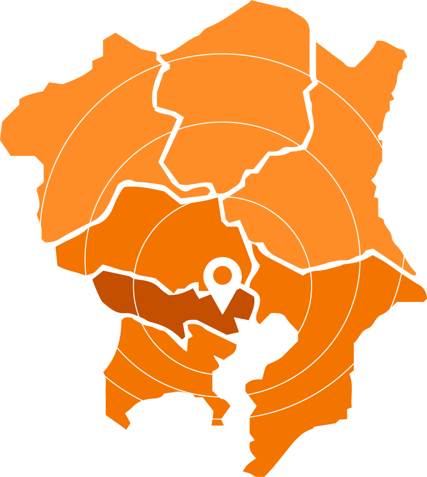 東京都を中心に、関東全域対応いたします。